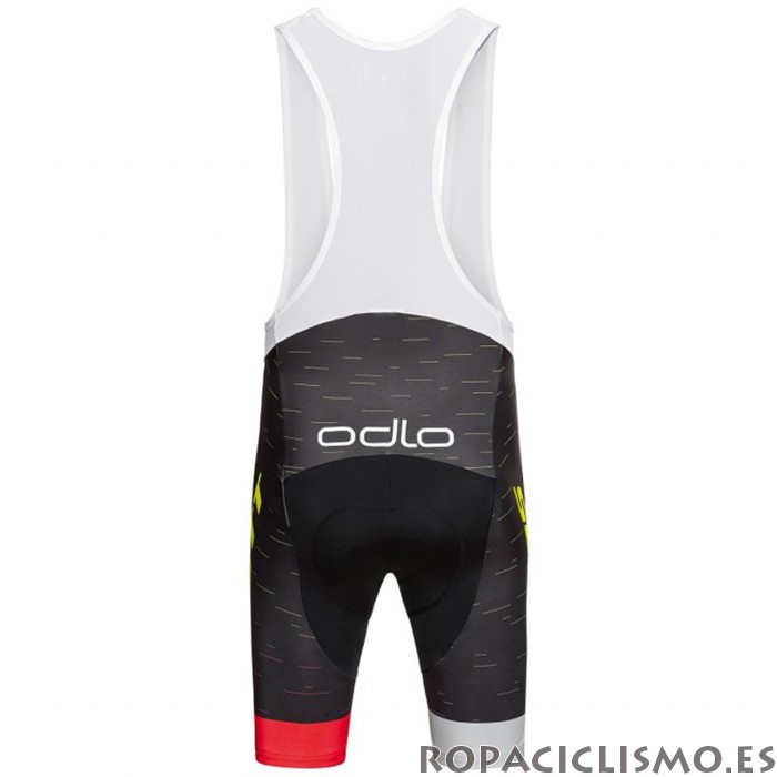 2020 Maillot Scott Sram Tirantes Mangas Cortas Negro